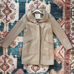 Aritzia Wilfred Cocoon Coat in Camel